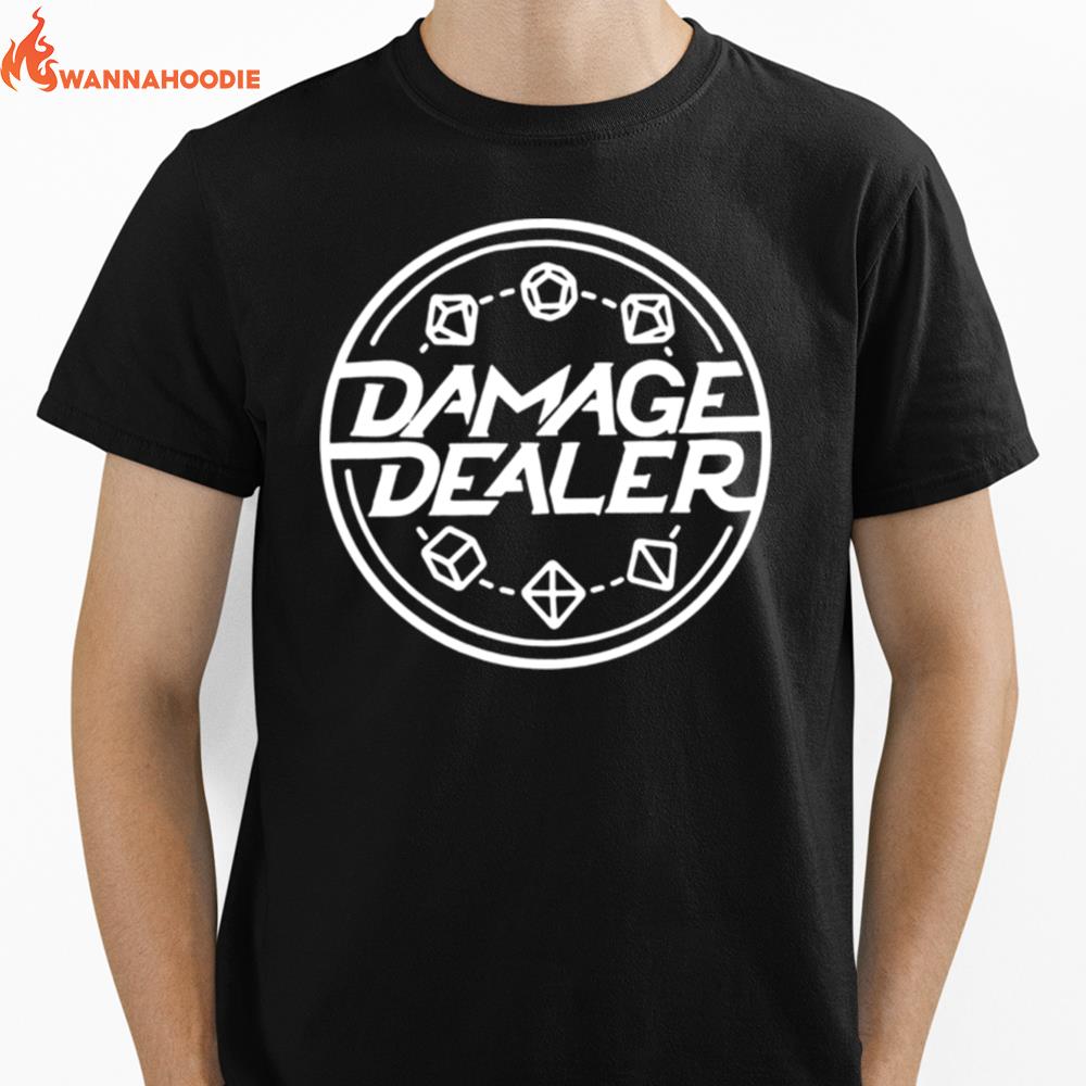 Damage Dealer Logo Unisex T-Shirt for Men Women