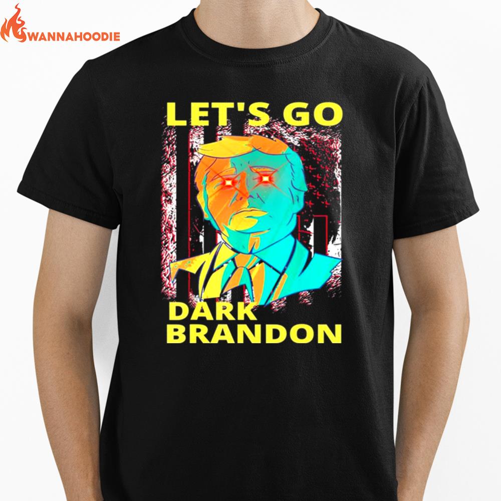 Dark Brandon Lets Go Trump 24 Us Laser Beam Anti Biden Unisex T-Shirt for Men Women