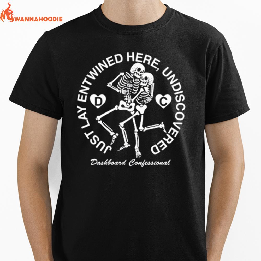 Dashboard Confessional Entwined Skeletons Unisex T-Shirt for Men Women