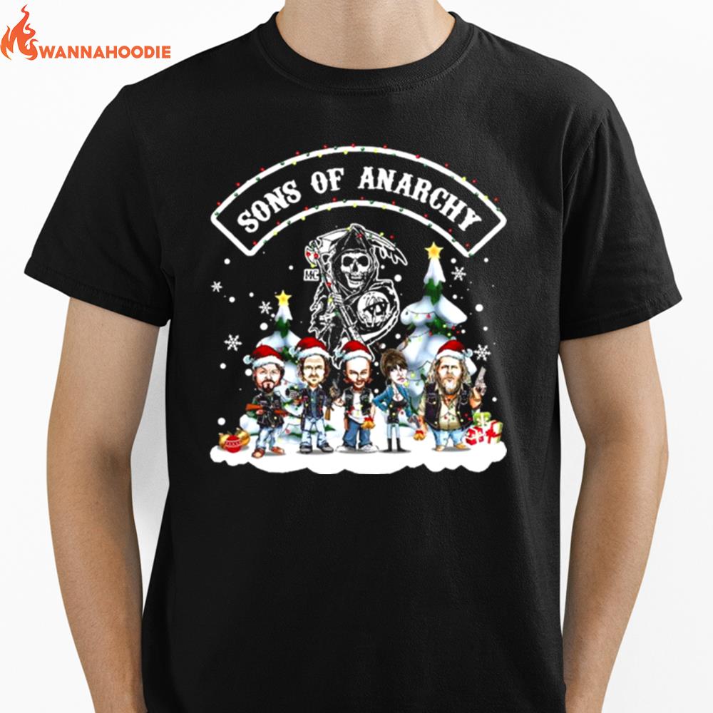 Death Sons Of Anarchy Christmas Light Unisex T-Shirt for Men Women