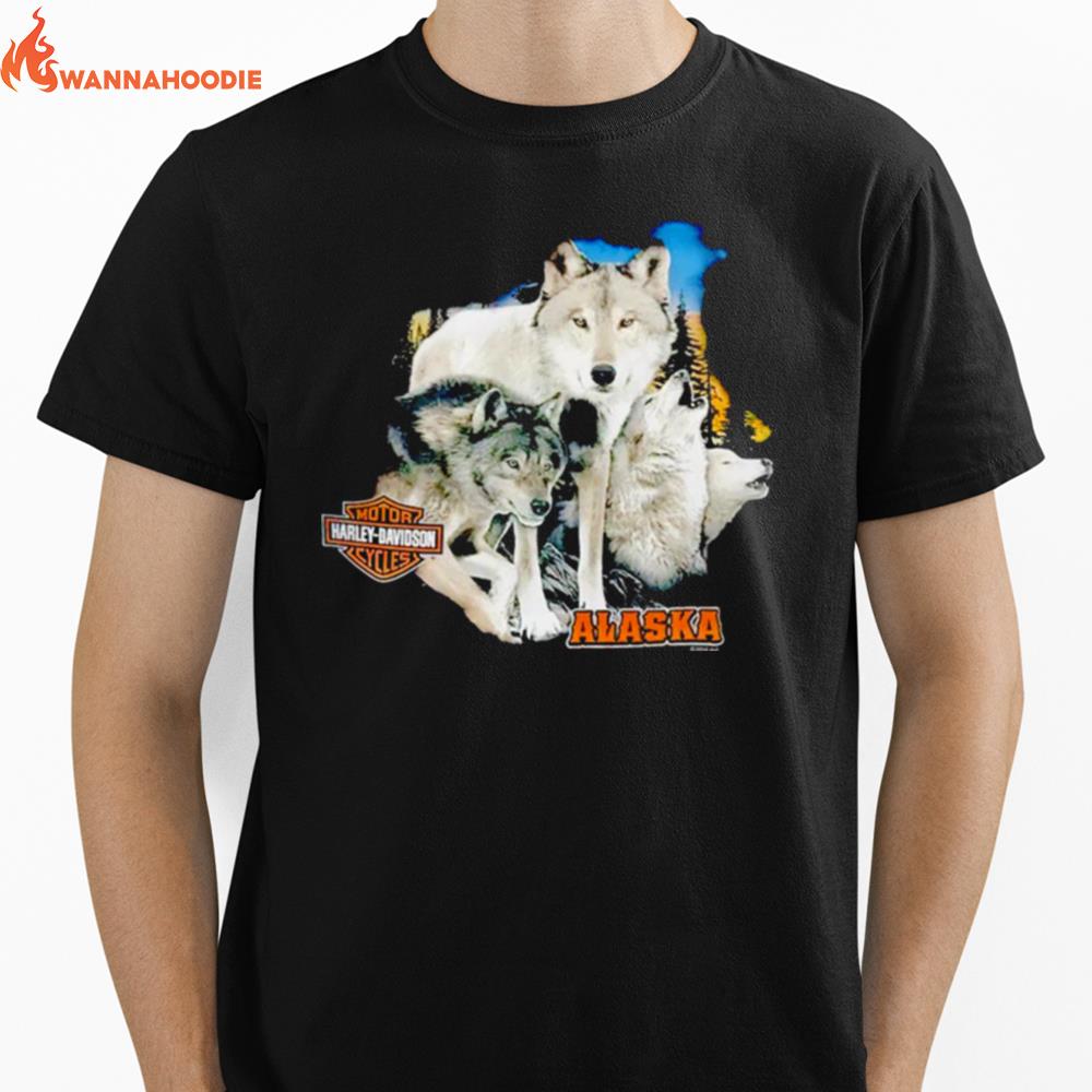 Denali Harley Davidson Wolf Pack Unisex T-Shirt for Men Women