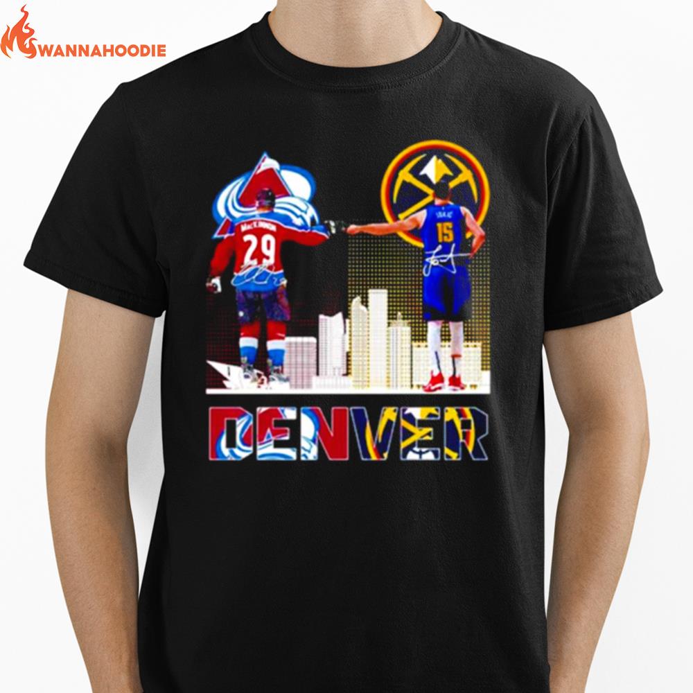 Denver Mackinnon And Jokic Unisex T-Shirt for Men Women