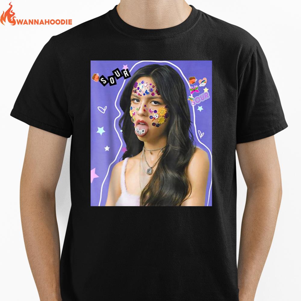 Design By Olivia And Rodrigo Sour Merch Unisex T-Shirt for Men Women