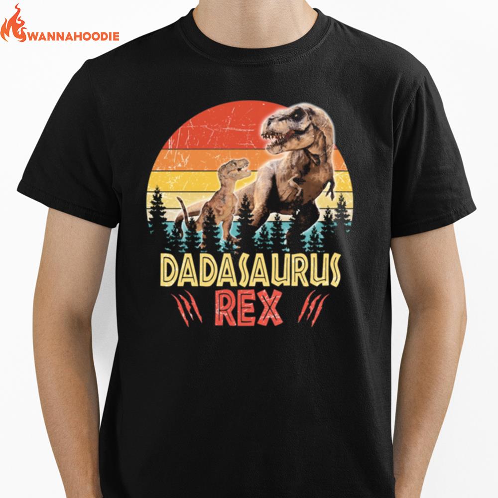 Dinosaur Daddysaurus Rex Vintage Unisex T-Shirt for Men Women