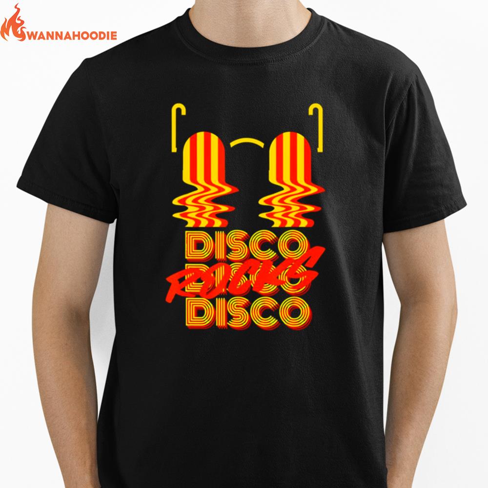 Disco Rocks Retro Groovy Psychedelic 70S Dance Unisex T-Shirt for Men Women