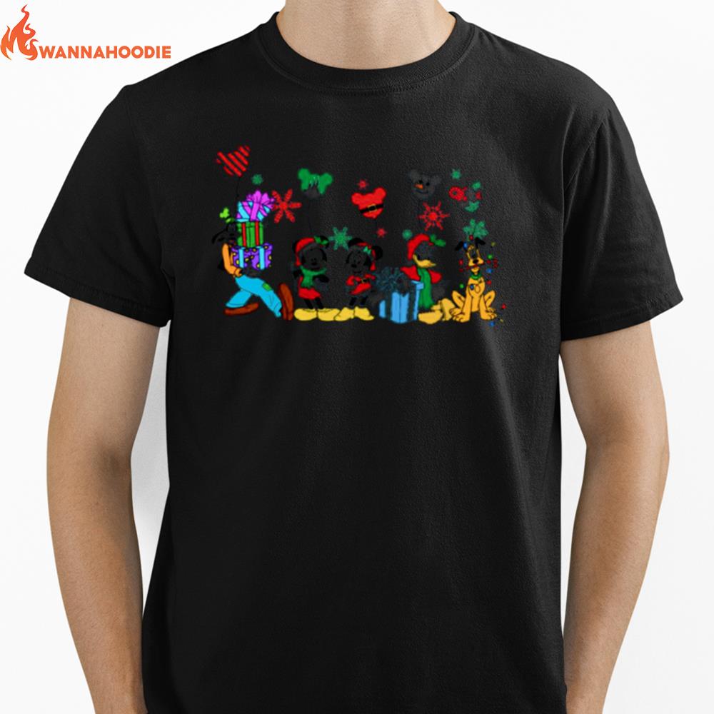 Disney Mickey And Friends Christmas Gift Balloon Unisex T-Shirt for Men Women