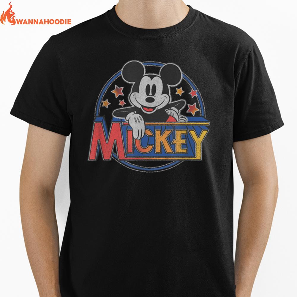 Disney Mickey Classic Mickey Vintage Stars Unisex T-Shirt for Men Women