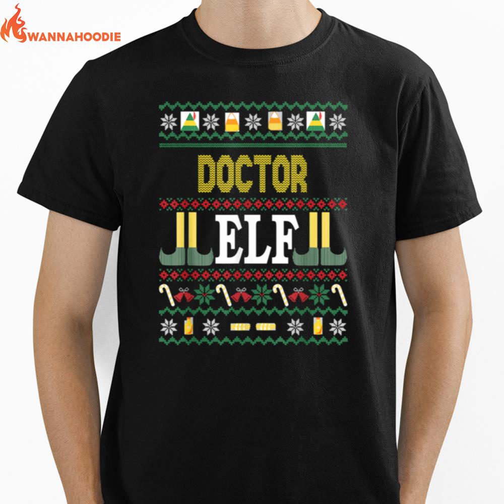 Doctor Elf Christmas Unisex T-Shirt for Men Women