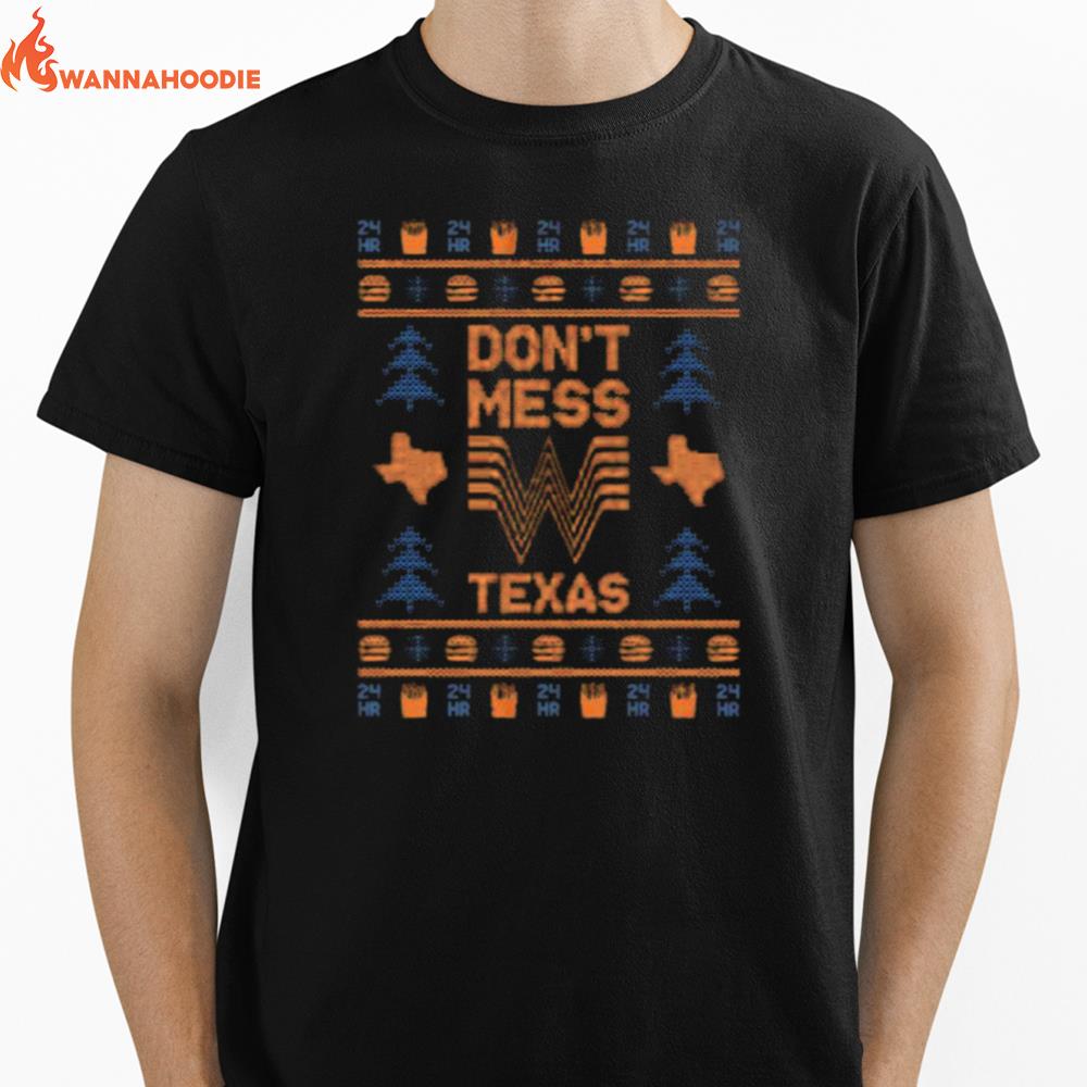 Don'T Mess With Texas Ugly Christmas Unisex T-Shirt for Men Women