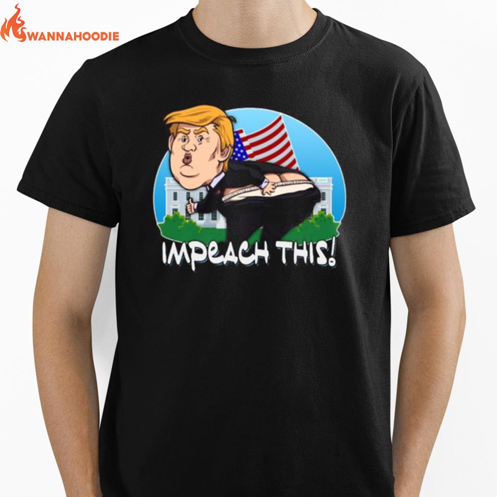 Donald Trump Impeach This American Flag Unisex T-Shirt for Men Women