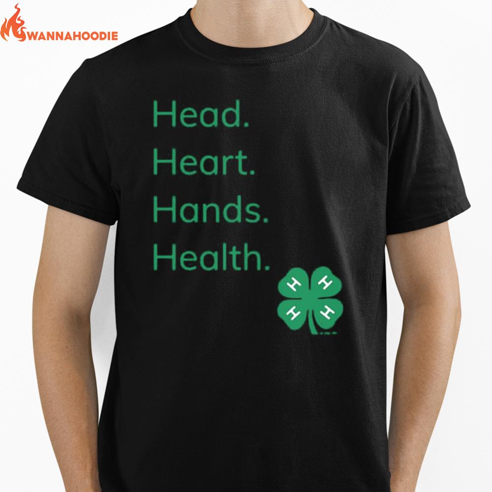 Ead Heart Hands Health 4H Unisex T-Shirt for Men Women