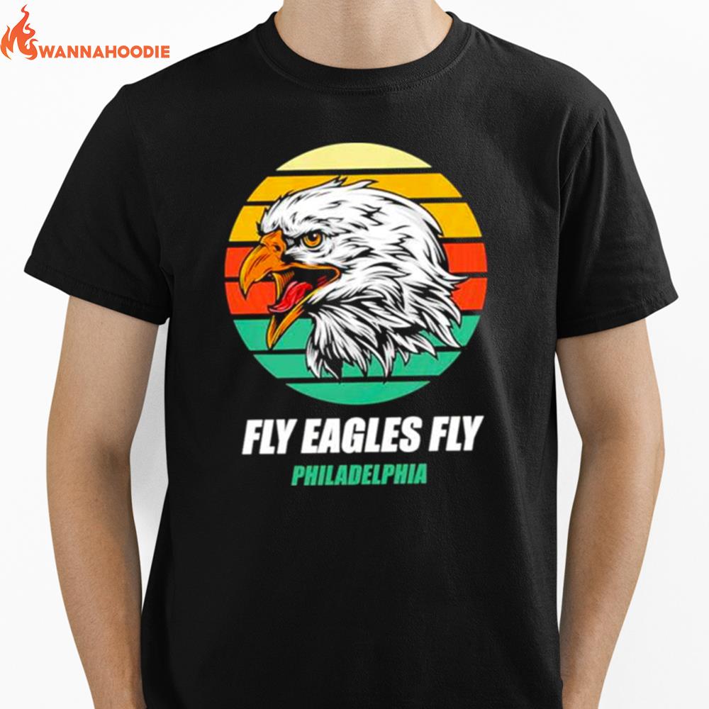 Eagle Head Fly Eagles Fly Philadelphia Football Unisex T-Shirt for Men Women