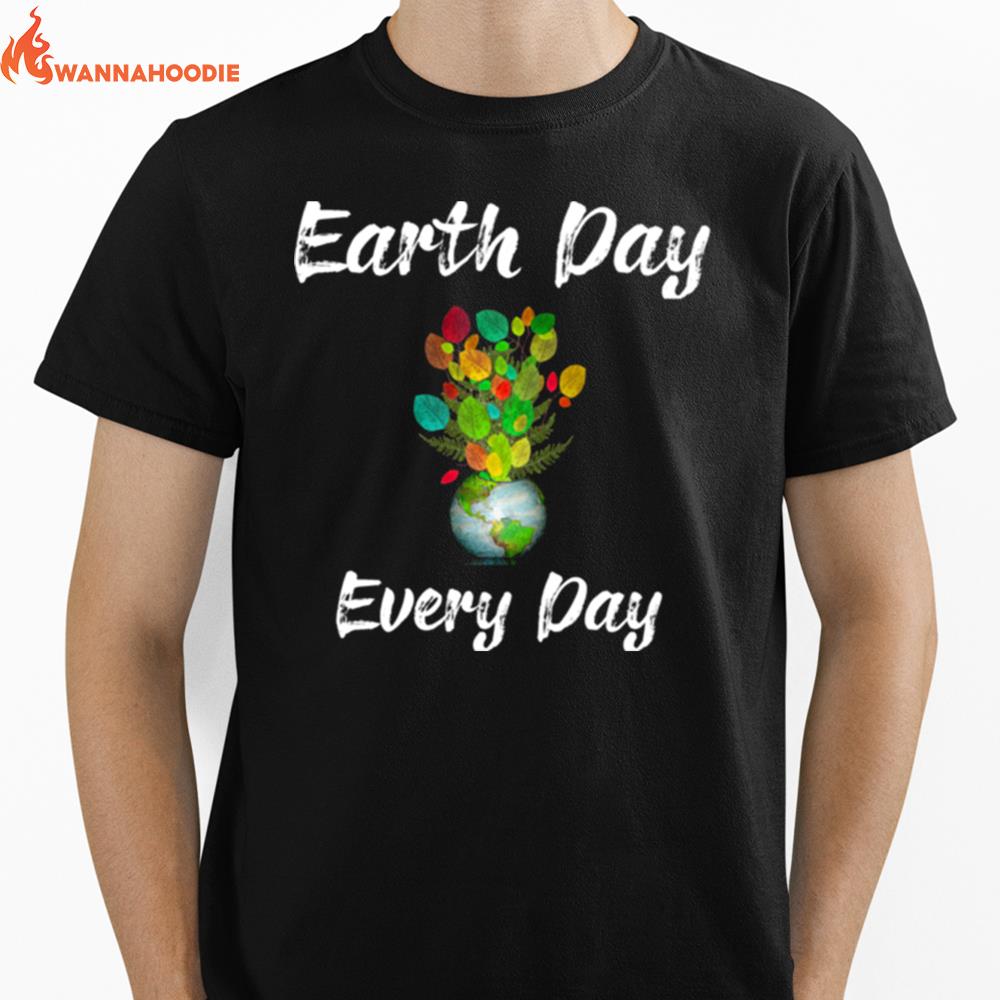 Earth Day Everyday Floral Flower Unisex T-Shirt for Men Women