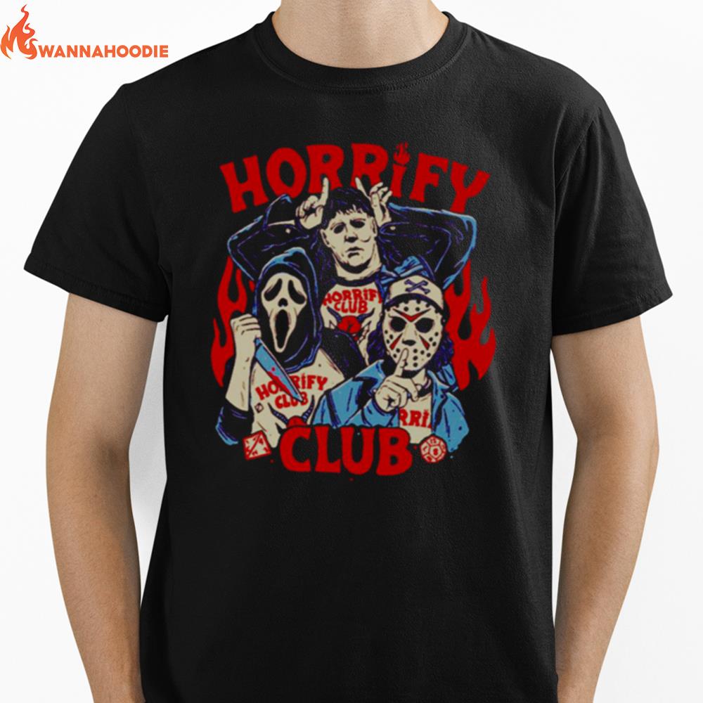 Eddie Munson Eddie Munson Horrify Club Hell Devil Fire Horror Halloween Unisex T-Shirt for Men Women