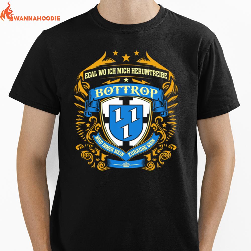 Egal Wo Ich Mich Herumtreibe Bottrop Unisex T-Shirt for Men Women