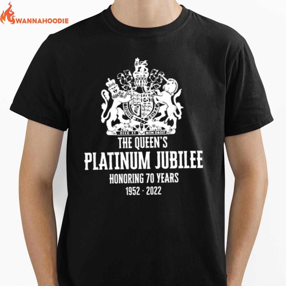 Eiir The Queens Platinum Jubilee 70 Years Queen Elizabeth Ii Unisex T-Shirt for Men Women