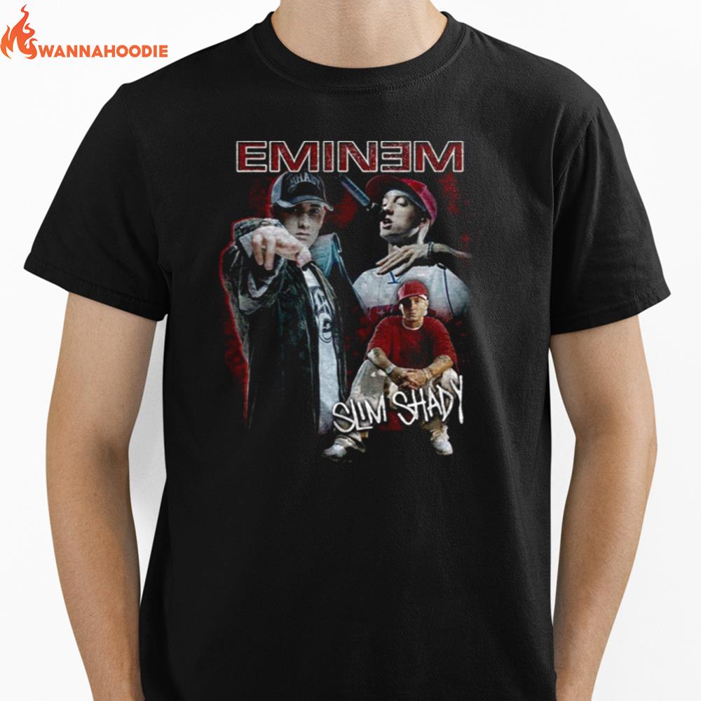 Eminem Slim Shady Collage Images 2 Iconic Unisex T-Shirt for Men Women