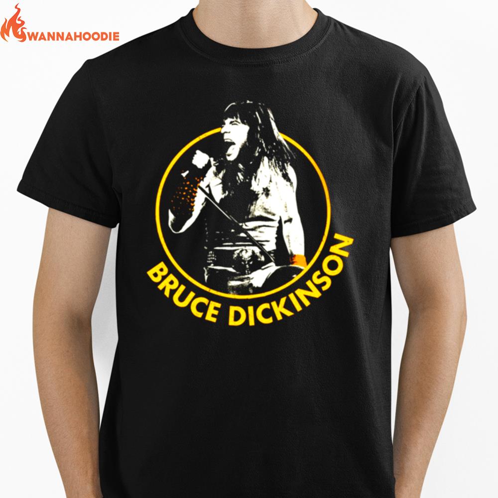 English Singer Bruce Dickinson Unisex T-Shirt for Men Women