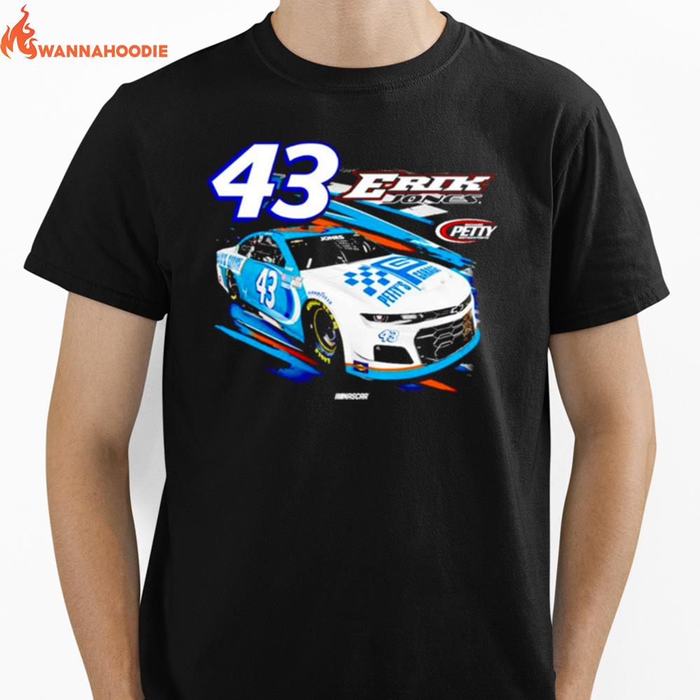 Erik Jones Checkered Flag Black Fuel Unisex T-Shirt for Men Women