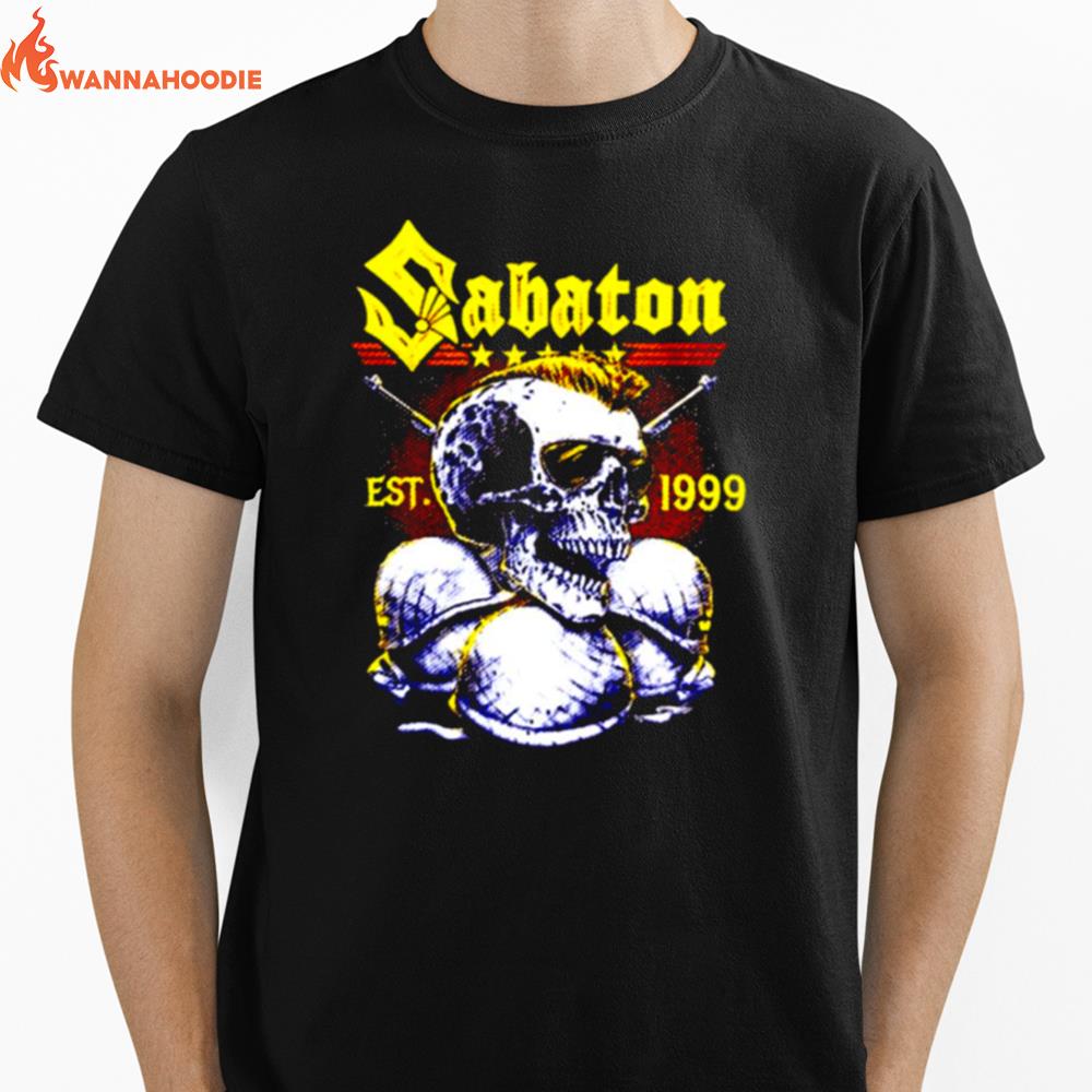 Est 1999 Gtgt Sabaton Rock Band Unisex T-Shirt for Men Women