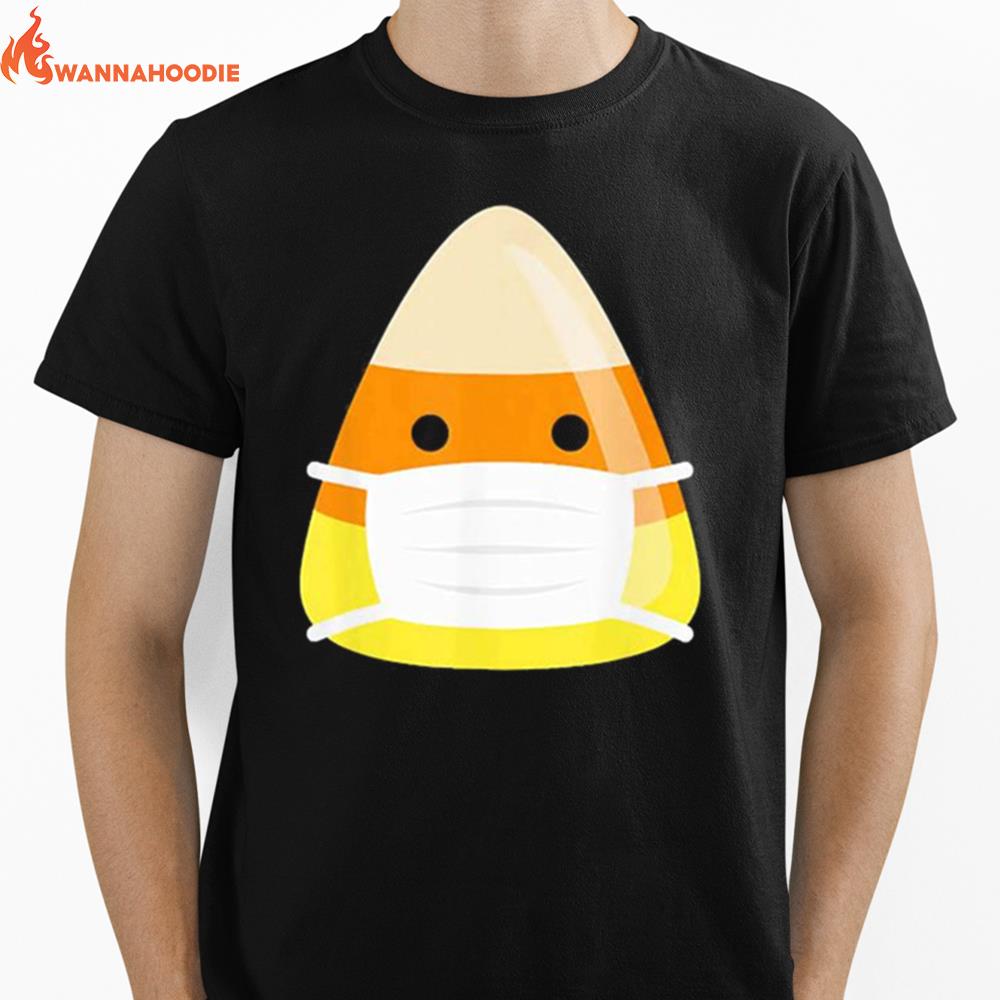 Face Mask Candy Corn Emoji Emoticorn Costume Alternative Unisex T-Shirt for Men Women