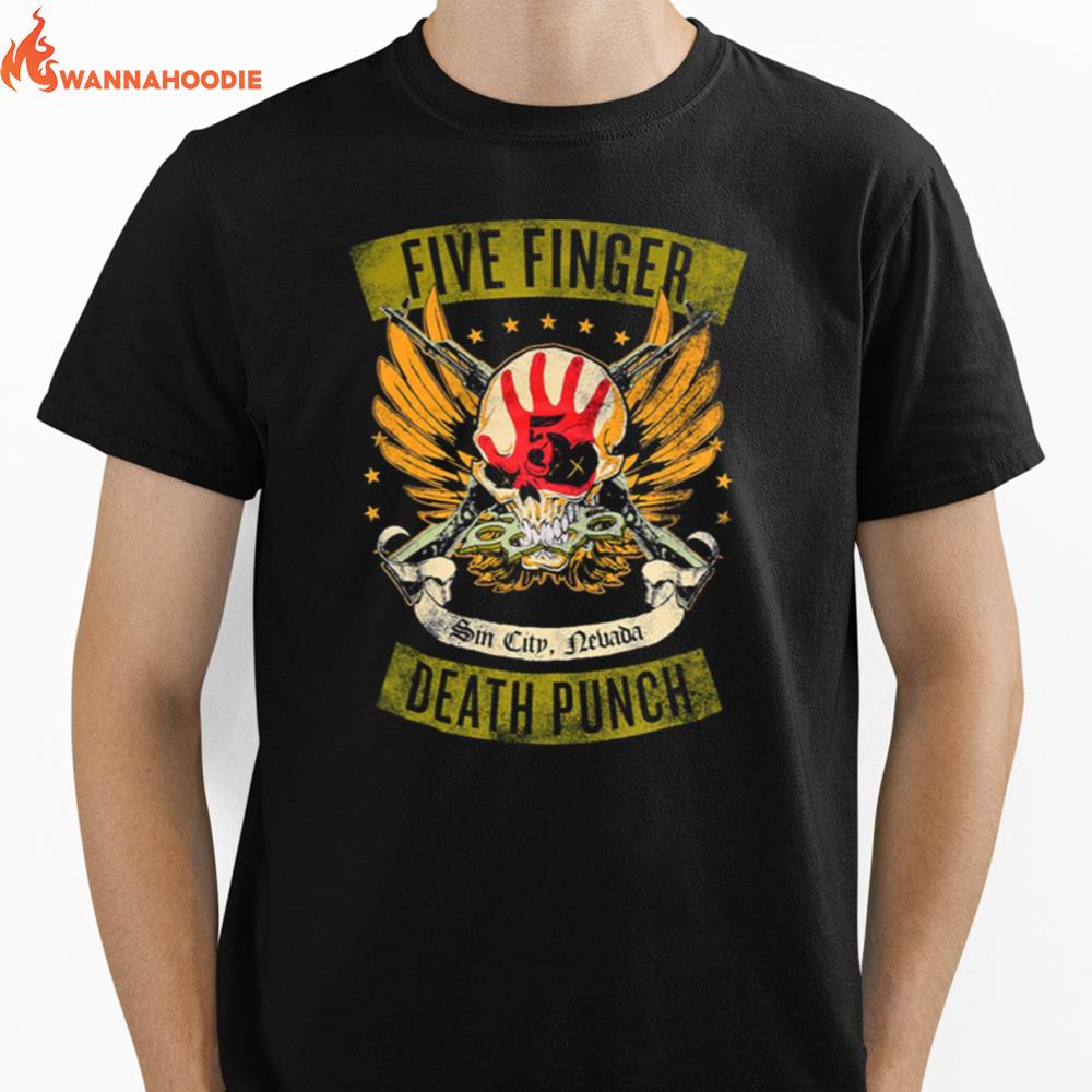 Five Finger Death Punch Locked Loaded Unisex T-Shirt for Men Women