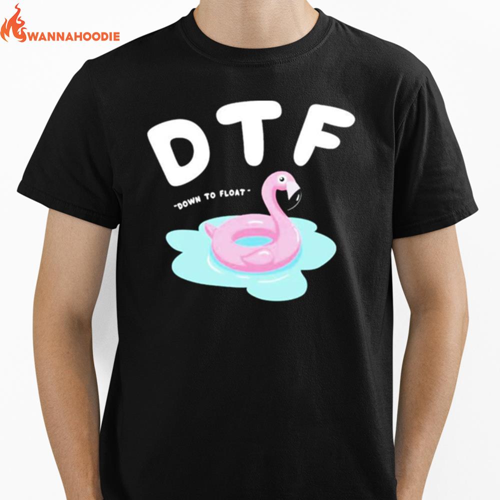 Flamingo Down To Floa Unisex T-Shirt for Men Women