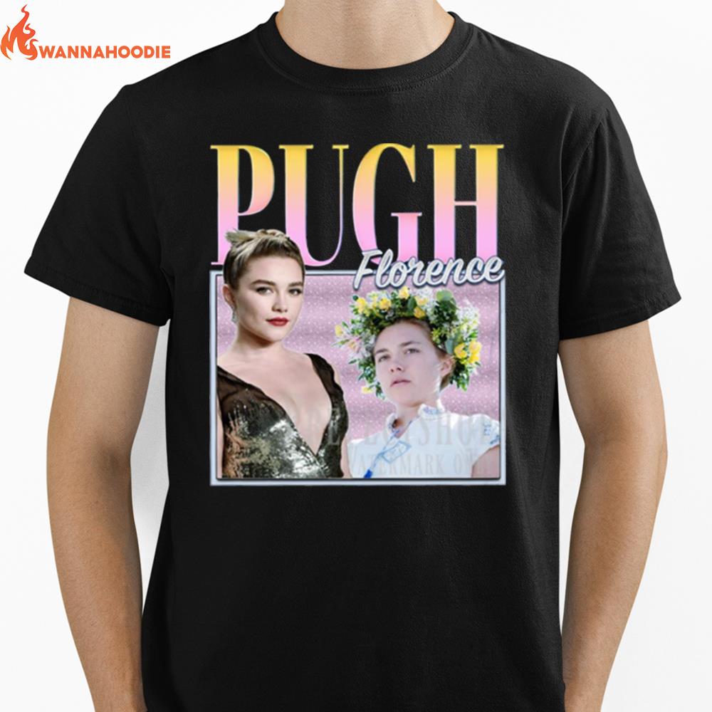 Florence Pugh Actor Retro Style Unisex T-Shirt for Men Women