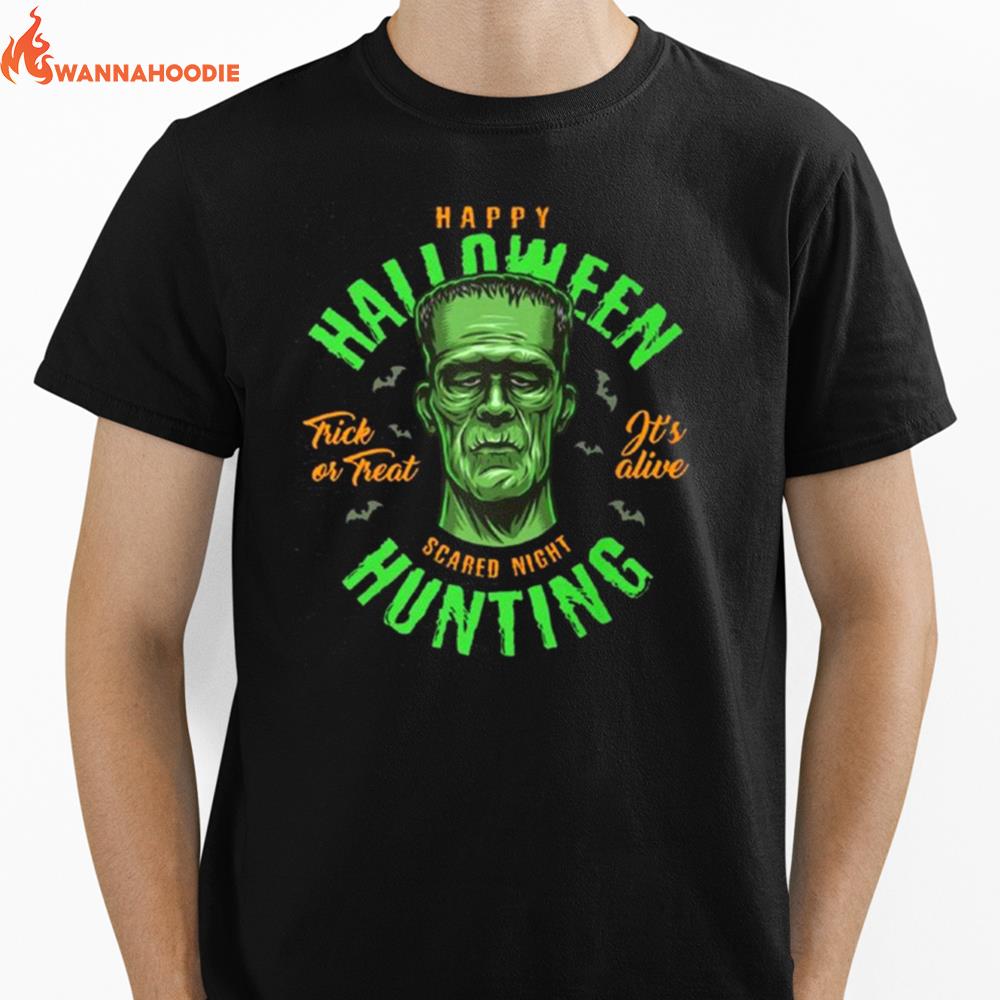 Frankenstein Scared Night Halloween Party Unisex T-Shirt for Men Women