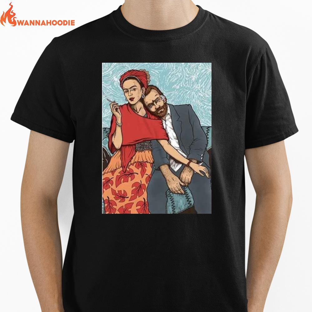 Frida Kahlo And Vincent Van Gogh Unisex T-Shirt for Men Women