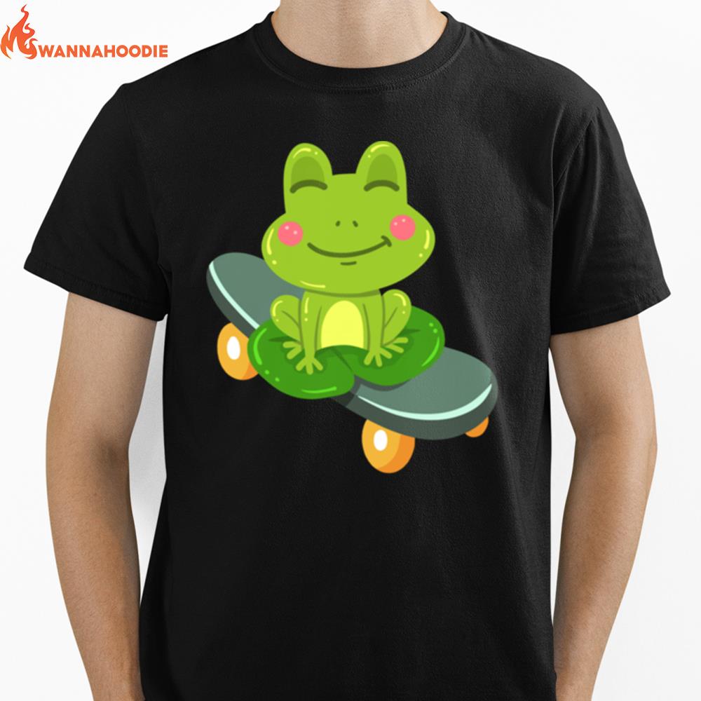 Frog Skateboard Skateboarding Unisex T-Shirt for Men Women