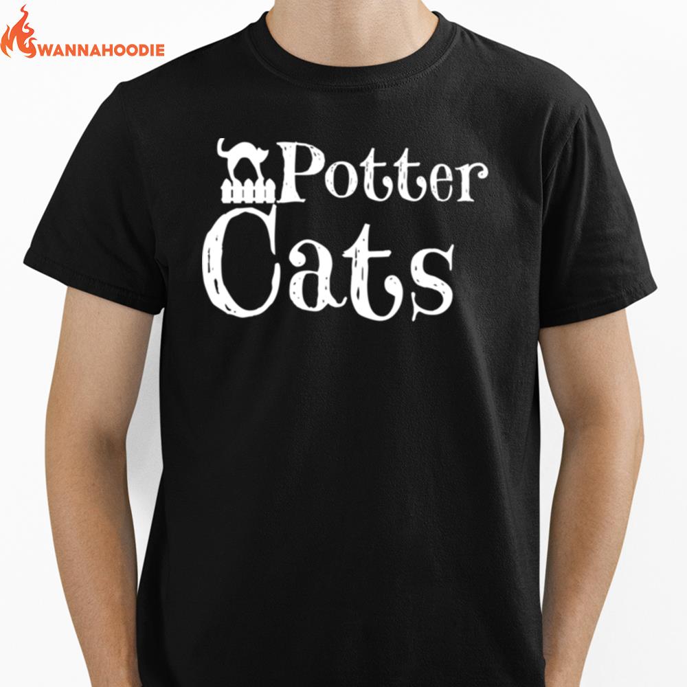 Funny Gifts Potter Cats Harry Pawter  For Cat Lovers Classic Unisex T-Shirt for Men Women