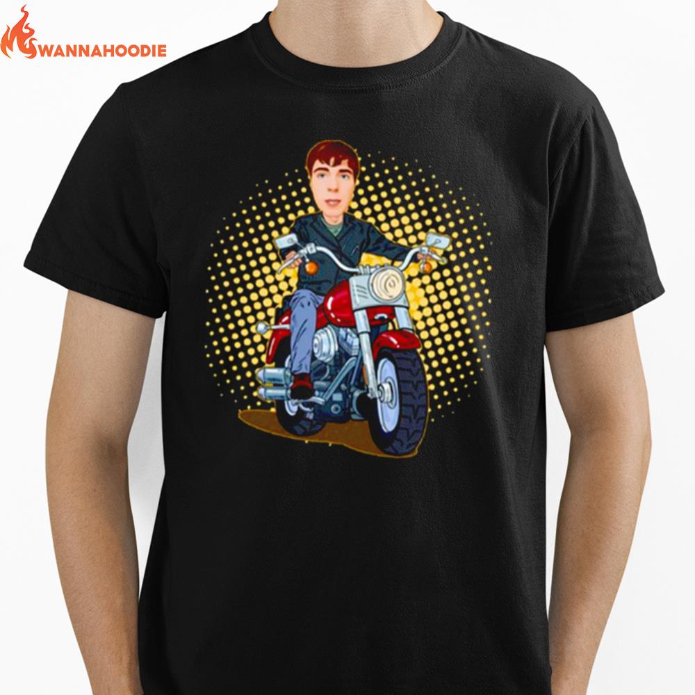 Funny Motorbike Mr Beast Digimon Unisex T-Shirt for Men Women