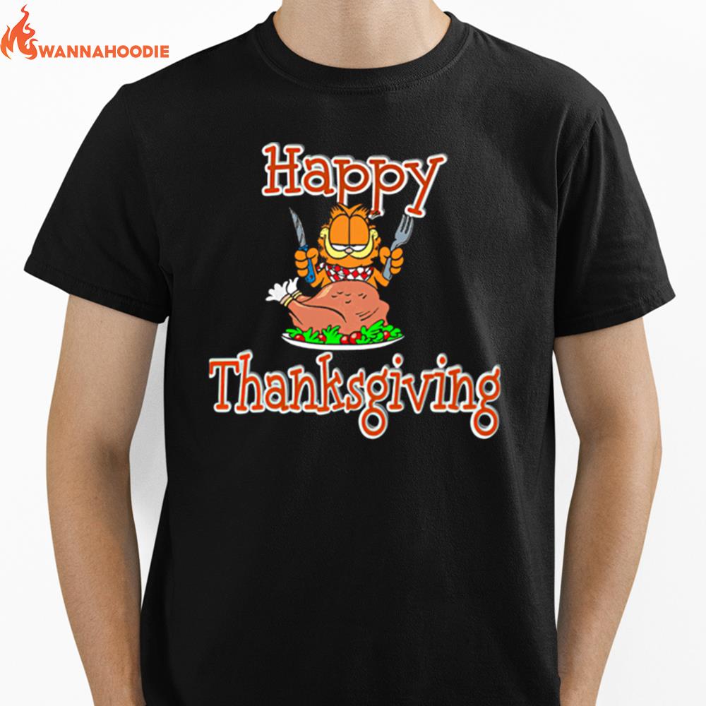 Garfield Happy Thanksgiving Unisex T-Shirt for Men Women