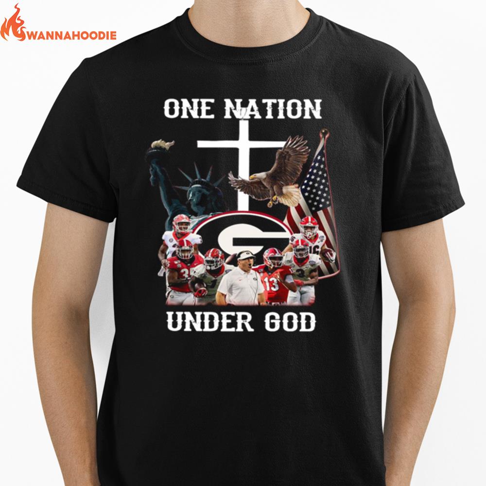 Georgia Bulldogs One Nation Under God Unisex T-Shirt for Men Women