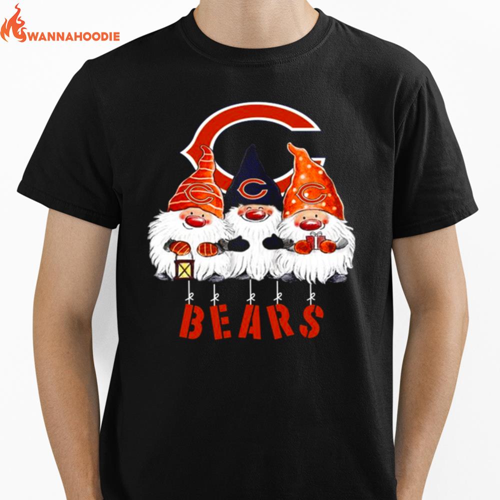 Gnomies Chicago Bears Christmas Unisex T-Shirt for Men Women