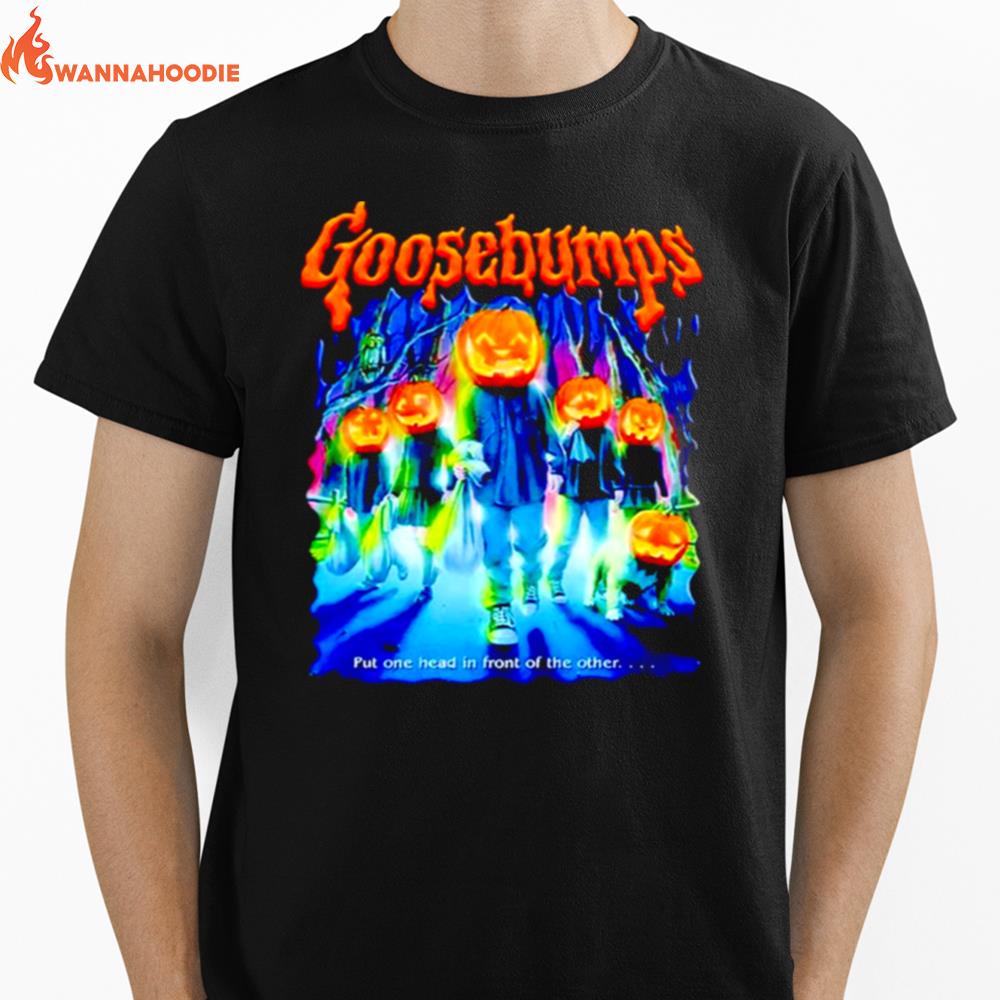 Goosebumps Pumpkin Ghost Horror Movie Unisex T-Shirt for Men Women