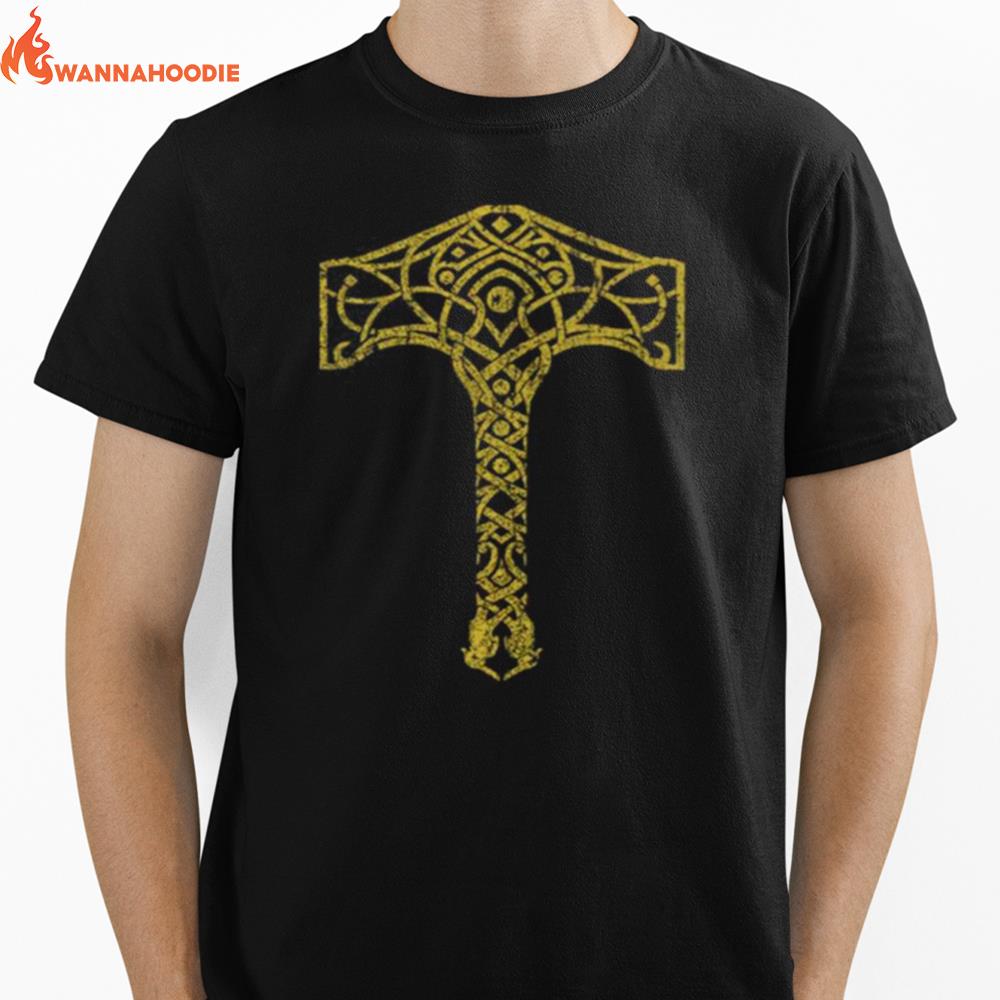 Gowr Mjolnir Rune God Of War Unisex T-Shirt for Men Women