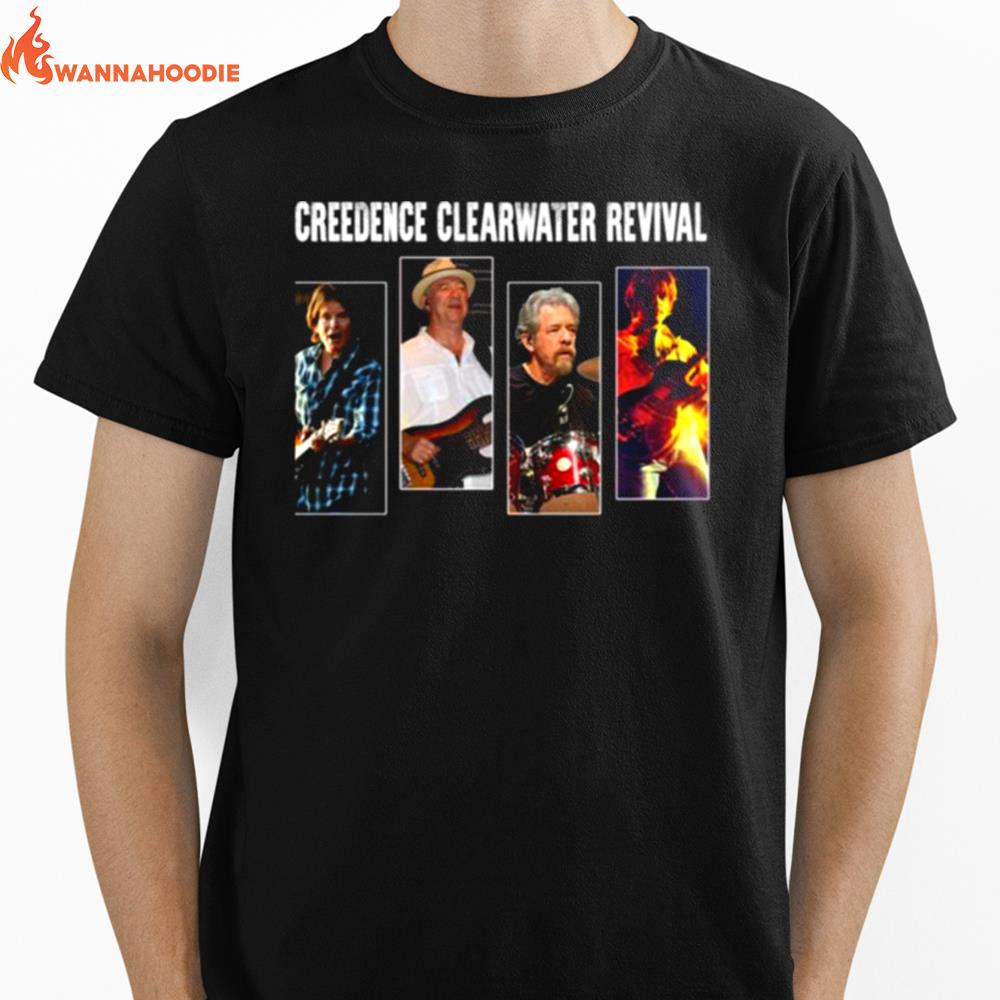 Graphic Creedence Clearwater Revival In Concert Camiseta Ajustable Unisex T-Shirt for Men Women