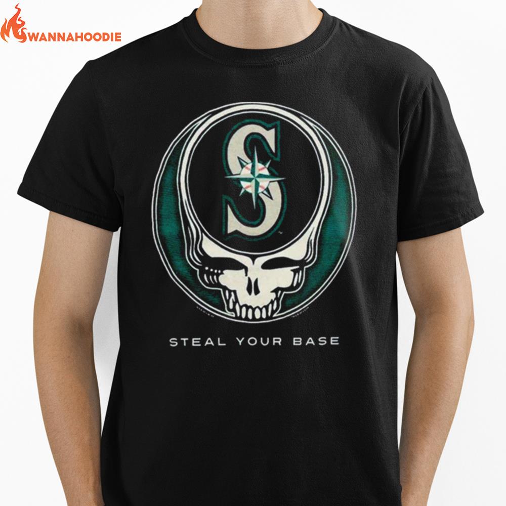 Grateful Dead Seattle Mariners Steal Your Base Unisex T-Shirt for Men Women