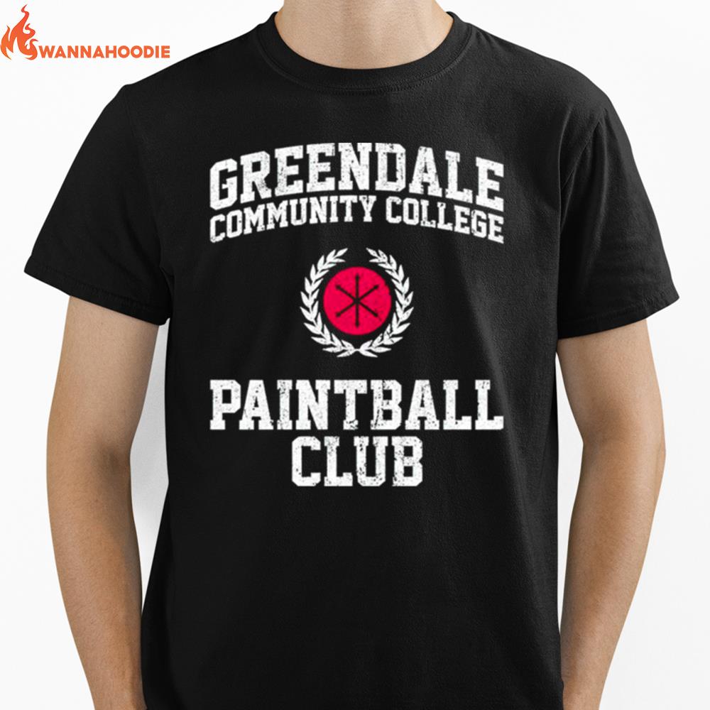 Greendale Community College Paintball Club Unisex T-Shirt for Men Women