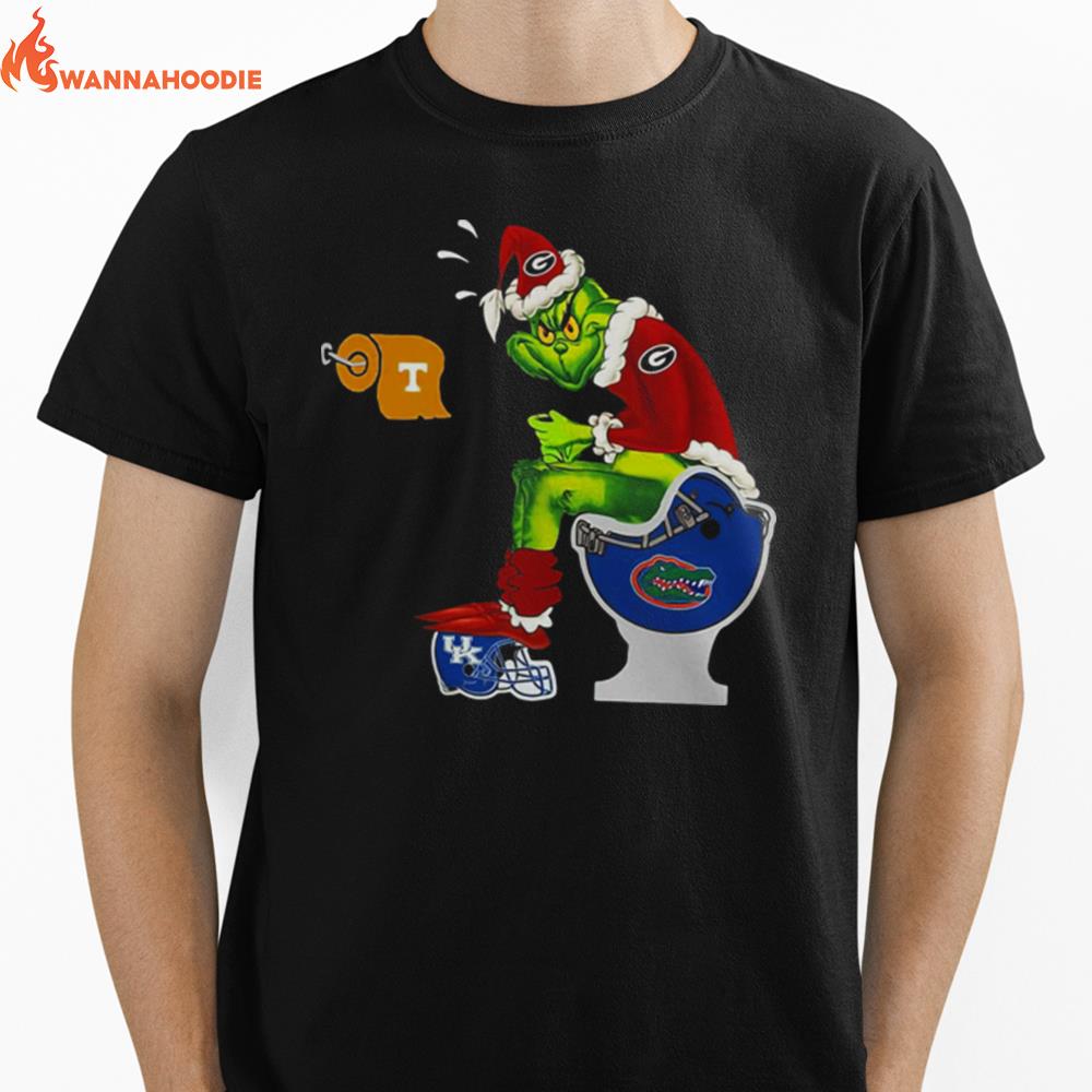 Grinch Georgia Bulldogs Sit On Florida Gators Unisex T-Shirt for Men Women