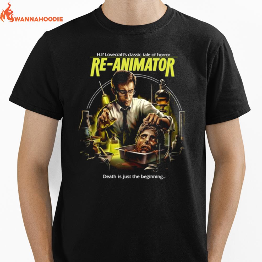 H.P. Lovecraft Classic Tale Of Horror Re Animator 1985 Unisex T-Shirt for Men Women