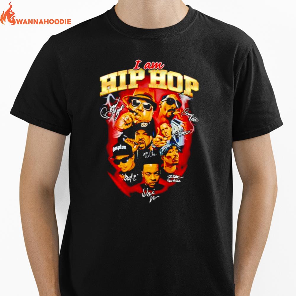 Halftime Show I Am Hip Hop Signatures Unisex T-Shirt for Men Women