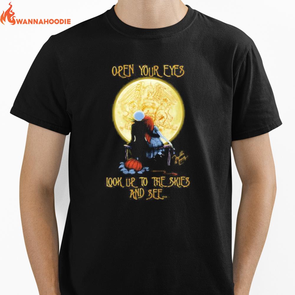 Halloween Nightmare Open Your Eyes Look Us To The Skies And See Moon Unisex T-Shirt for Men Women