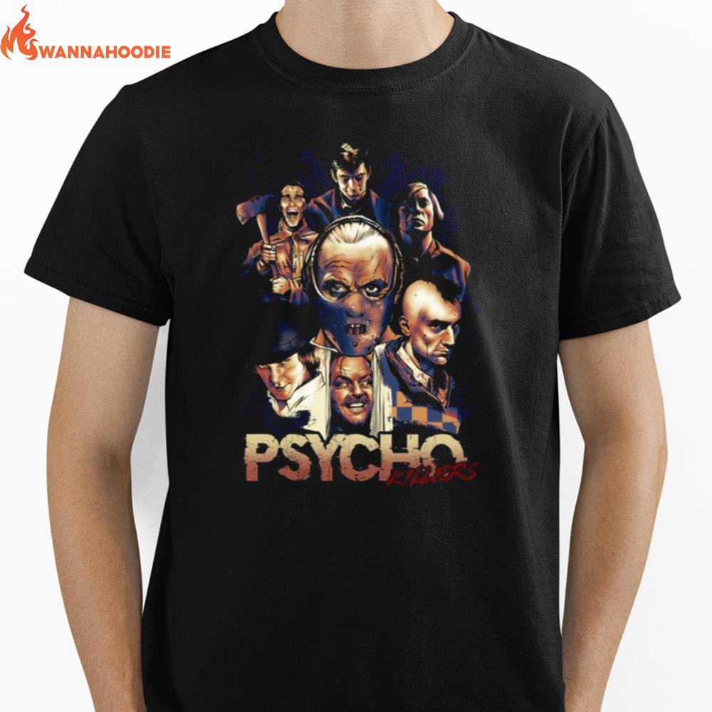 Halloween Psycho Killers Unisex T-Shirt for Men Women