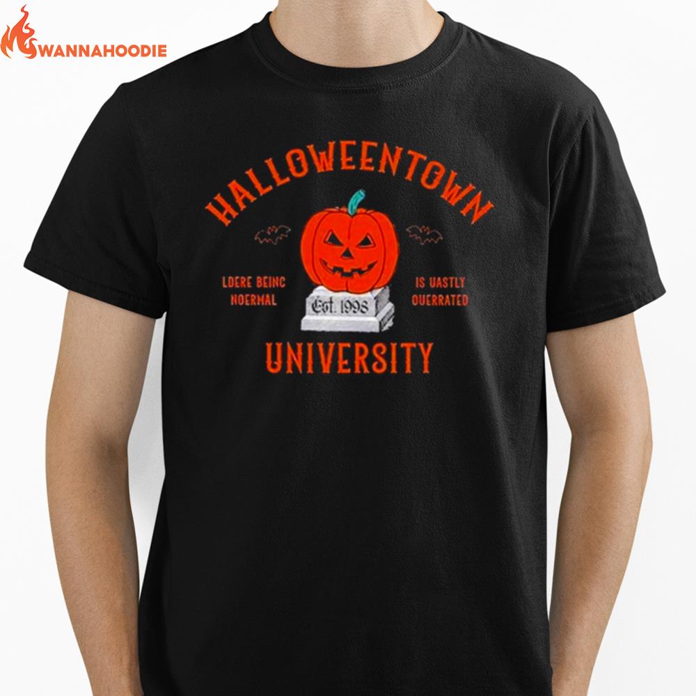 Halloween Pumpkin Pacman Ghos Unisex T-Shirt for Men Women