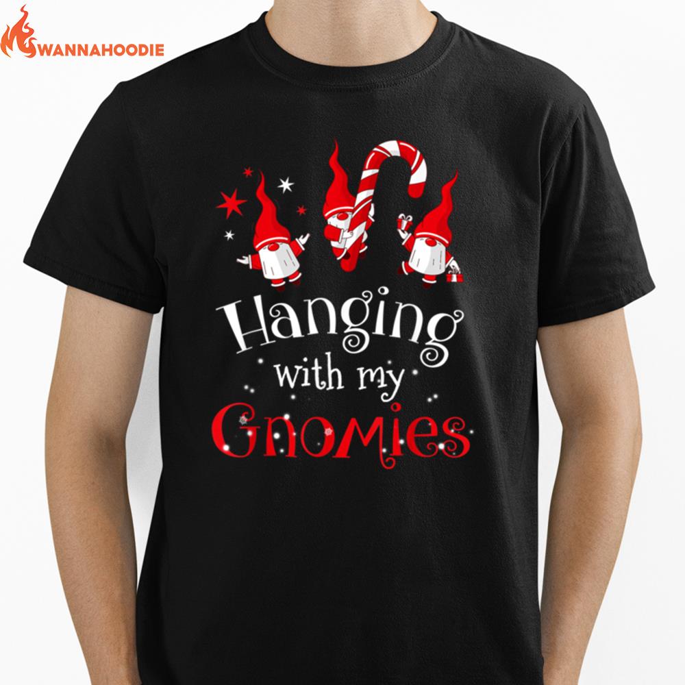 Hanging With My Emt Gnomies Christmas Nurse Unisex T-Shirt for Men Women