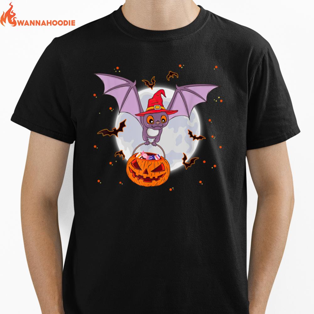 Happy Halloween Owl Witch Trick Or Treat Pumpkin Unisex T-Shirt for Men Women