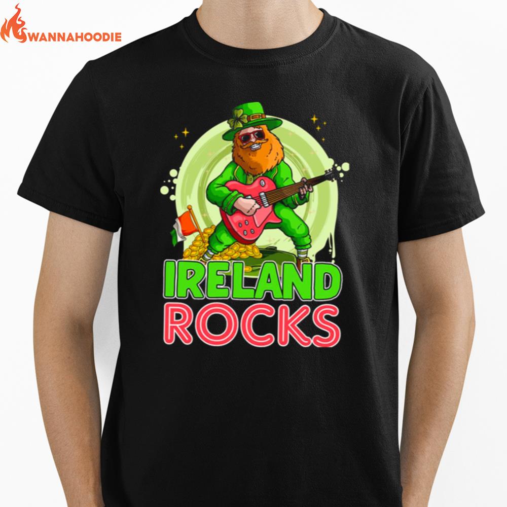 Happy St Patricks Day Ireland Rocks Unisex T-Shirt for Men Women